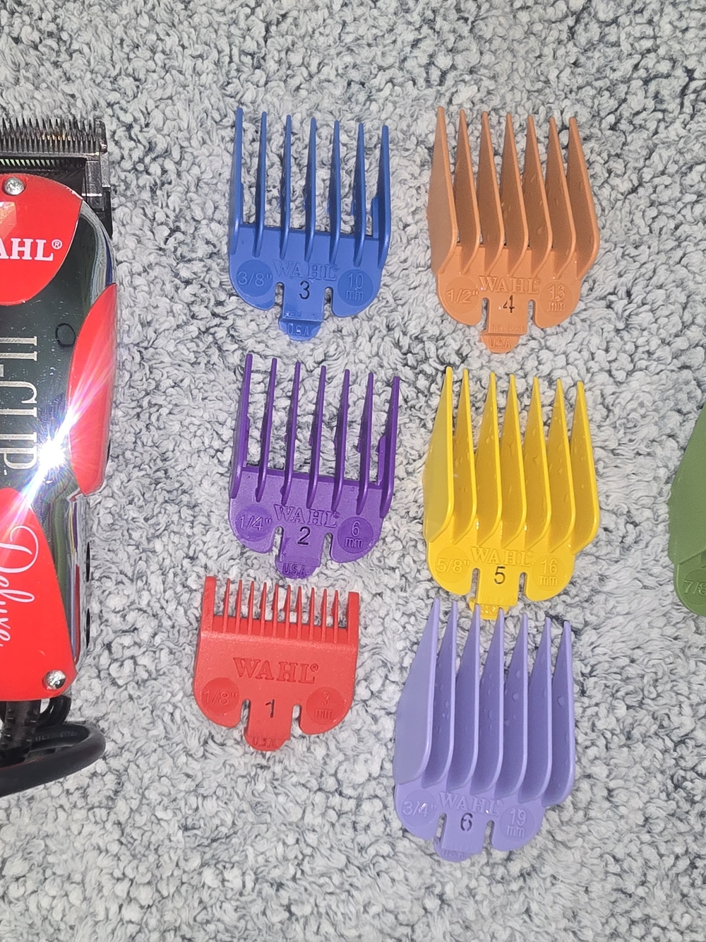 Wahl Colored Clipper Guard Set - Multi Color